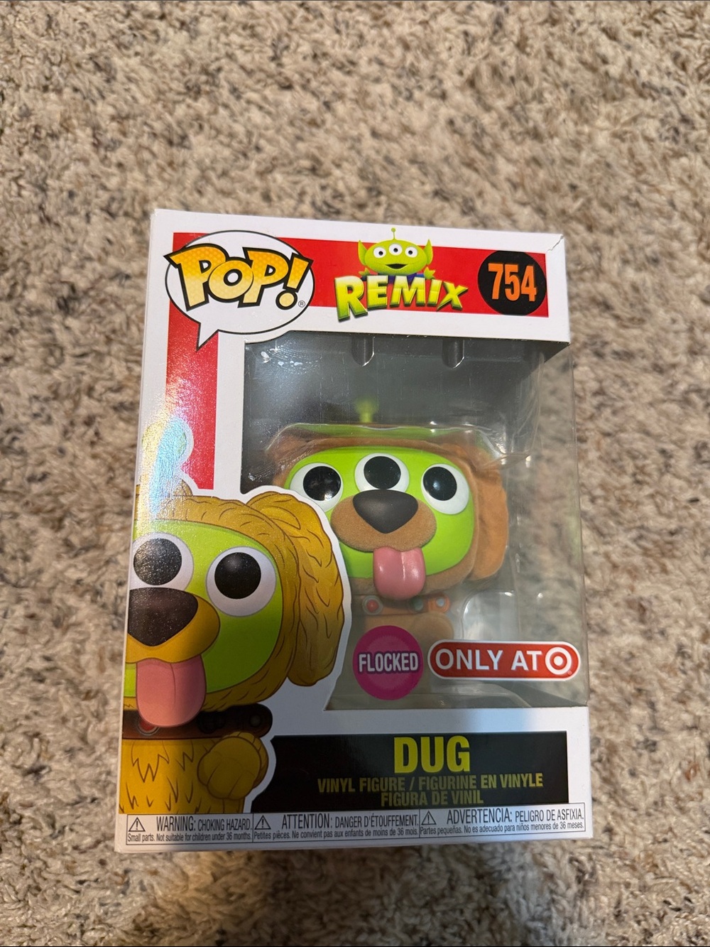 Funko POP! Remix Dug Flocked Vinyl Figure - Green, Brown